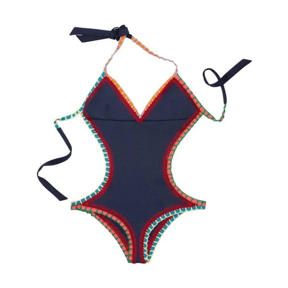 KIINI
Tasmin Mono Maillot Croquet-trimmed Swimsuit - Picture 7 of 10